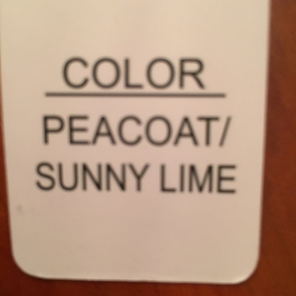 Yoshion Yoga Pants Navy/Lime Small NWT - Picture 6 of 6